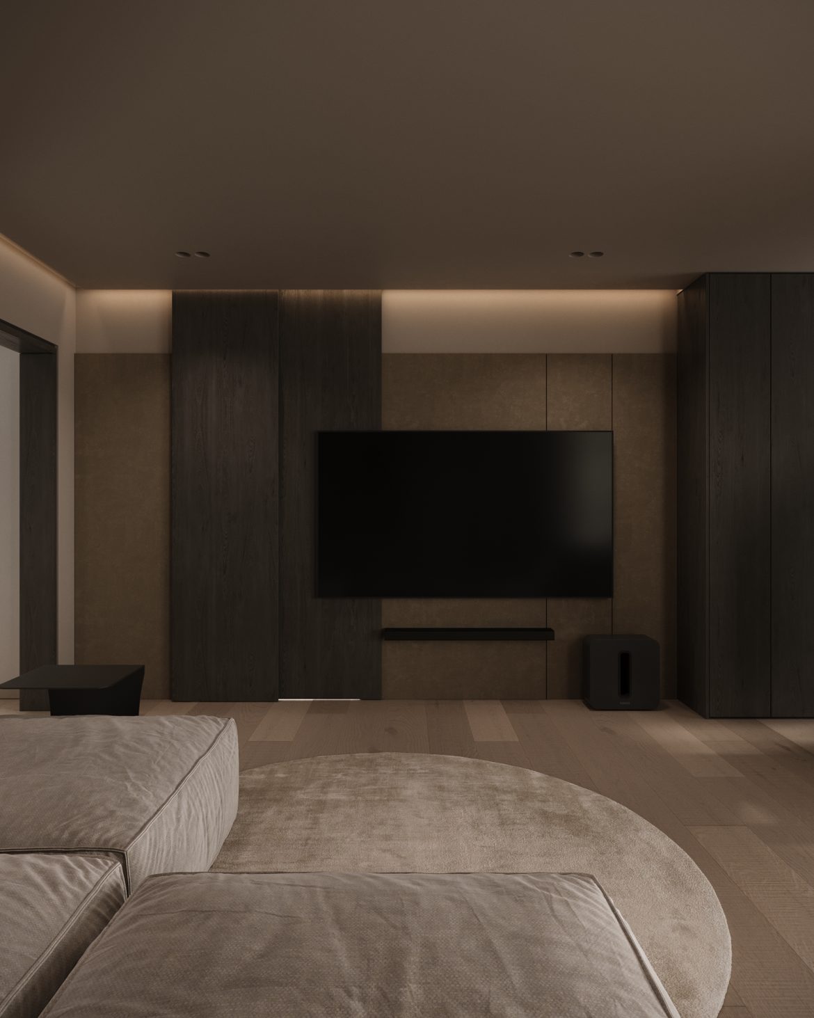 cab corpuri suspendate gola push mdf lucios alb gri Arlon Yulmob