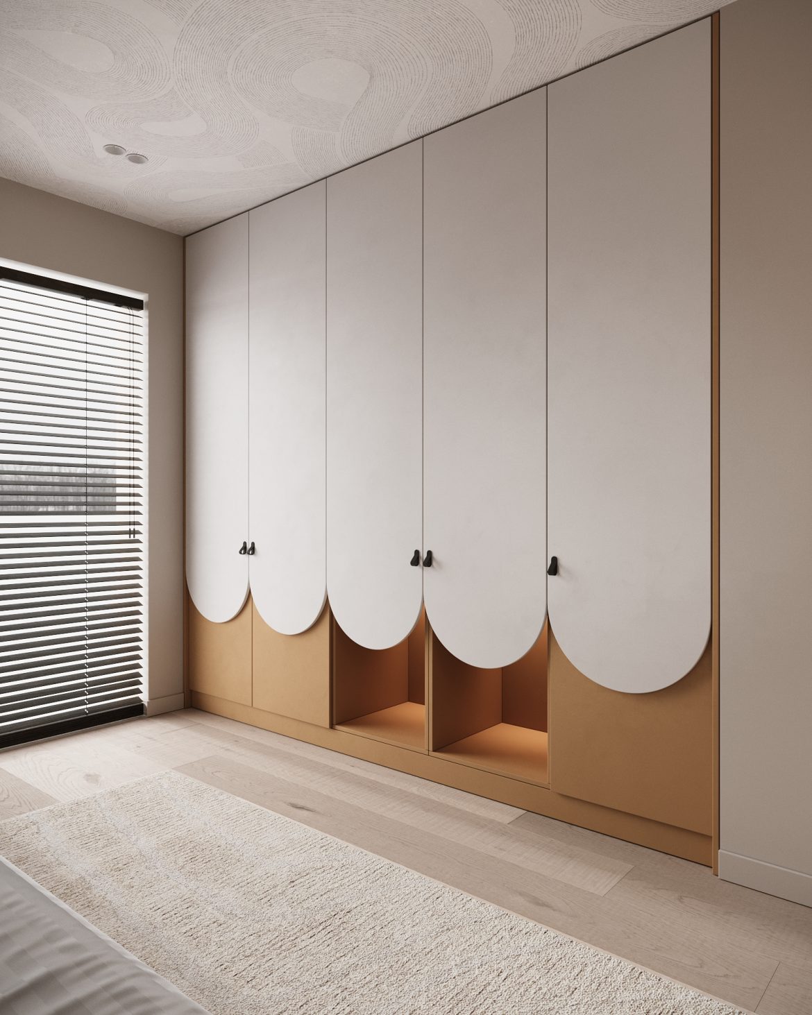 cab dulap mdf gri deschis etajere colorate accesorii sigure Arlon Yulmob