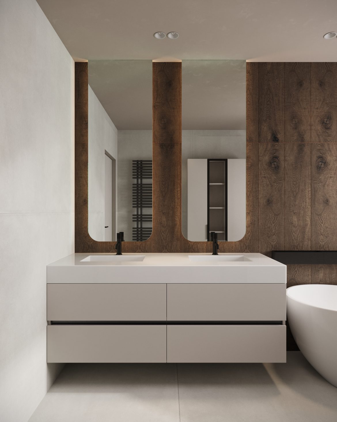 cab dulap suspendat baie mdf galben alb manere j sigure Arlon Yulmob