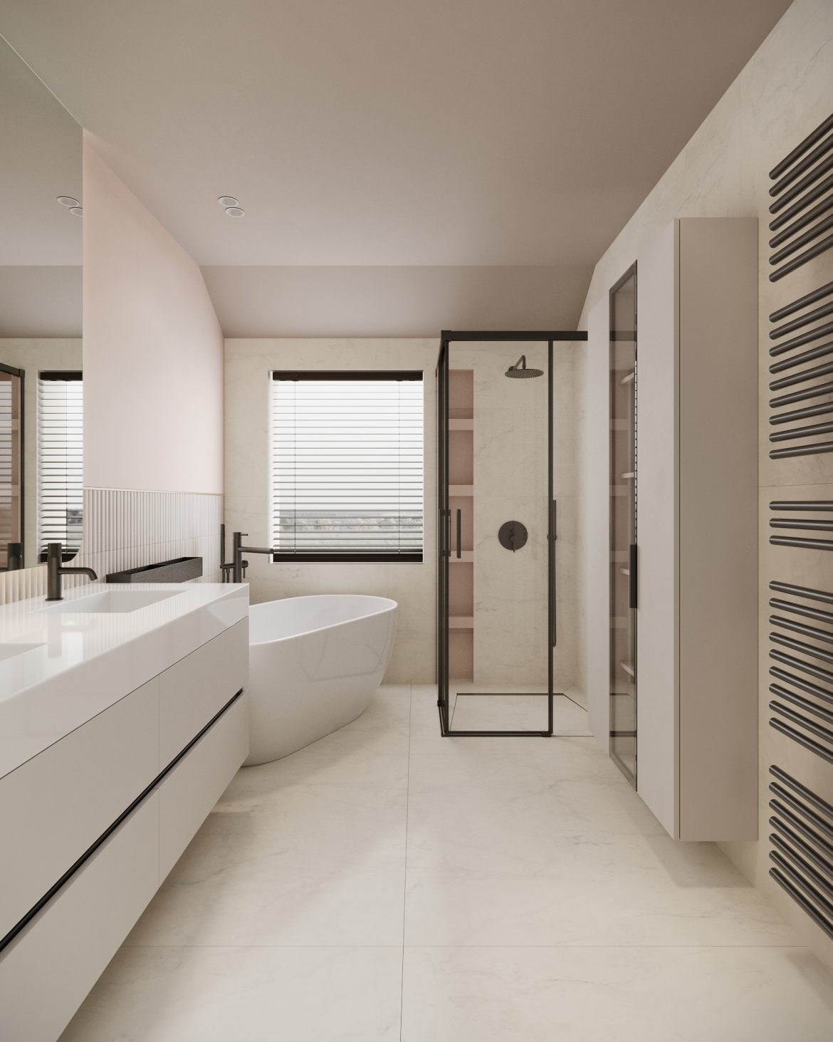 cab dulap vertical mdf gri deschis polite accesibile Arlon Yulmob