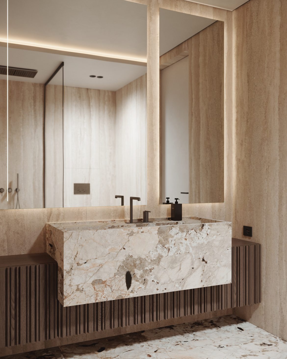 yacht kid mobilier baie de zi din mdf vopsit si sticla Yulmob Bucuresti