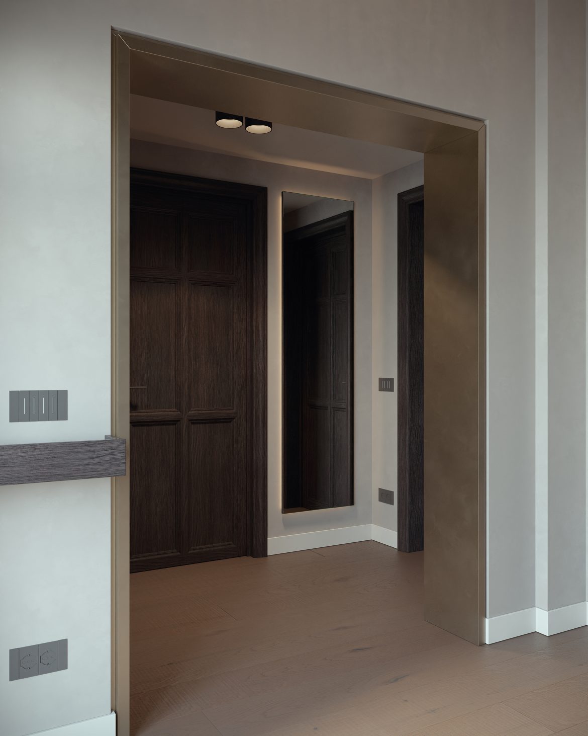 CIH 01 hol acces mobilier la comanda mdf furniruit hol intrare yulmob