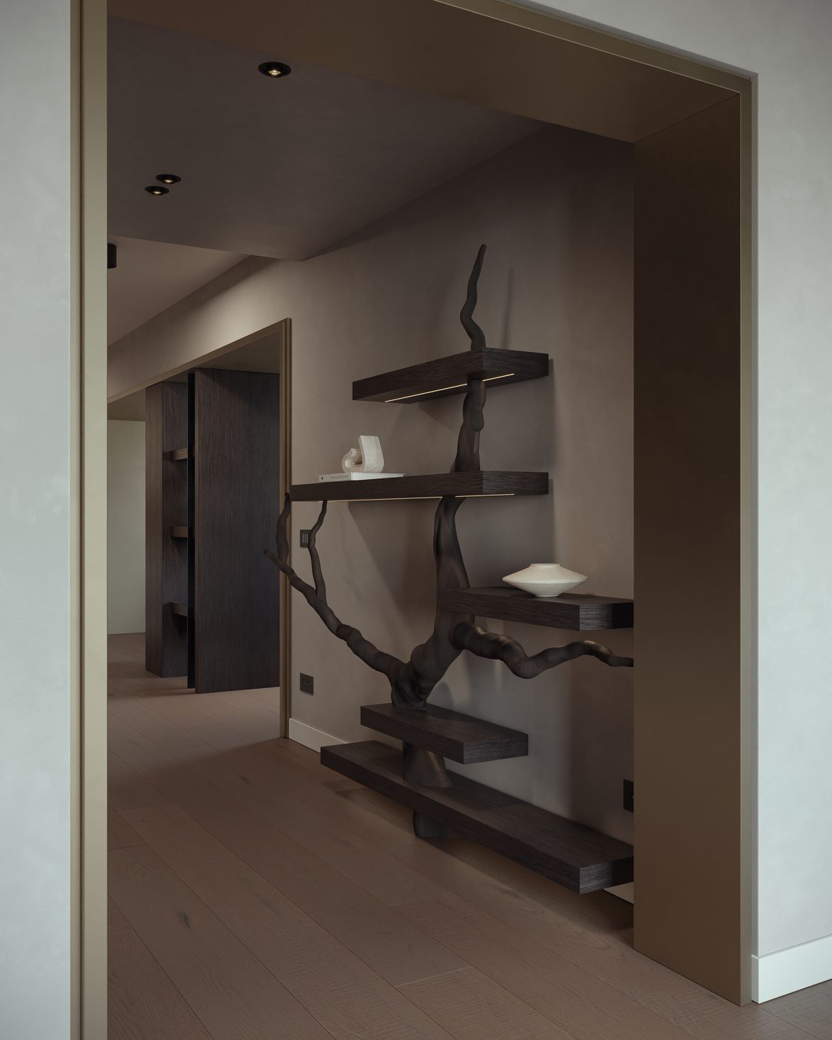CIH 01 hol acces placari perete mdf furniruit design interior hol yulmob