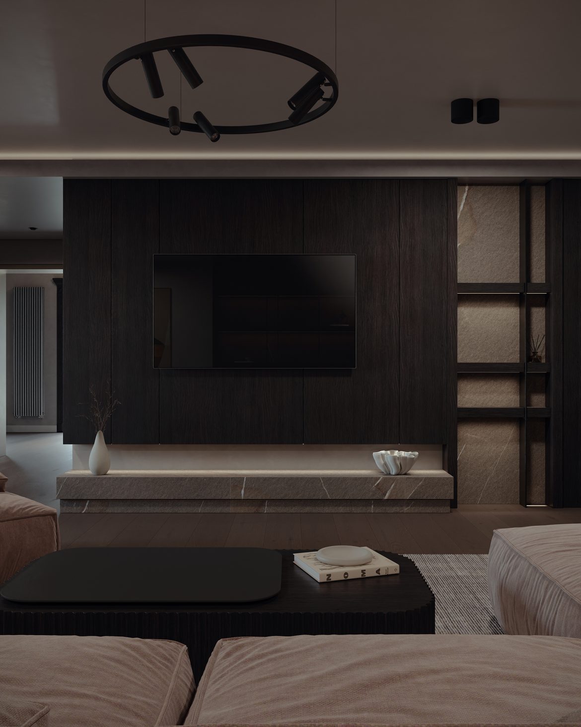 CIH 02 living biblioteca mdf furniruit mobilier living modern yulmob