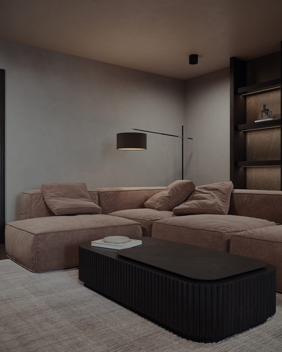 CIH 02 living mobilier modular mdf vopsit living modern yulmob