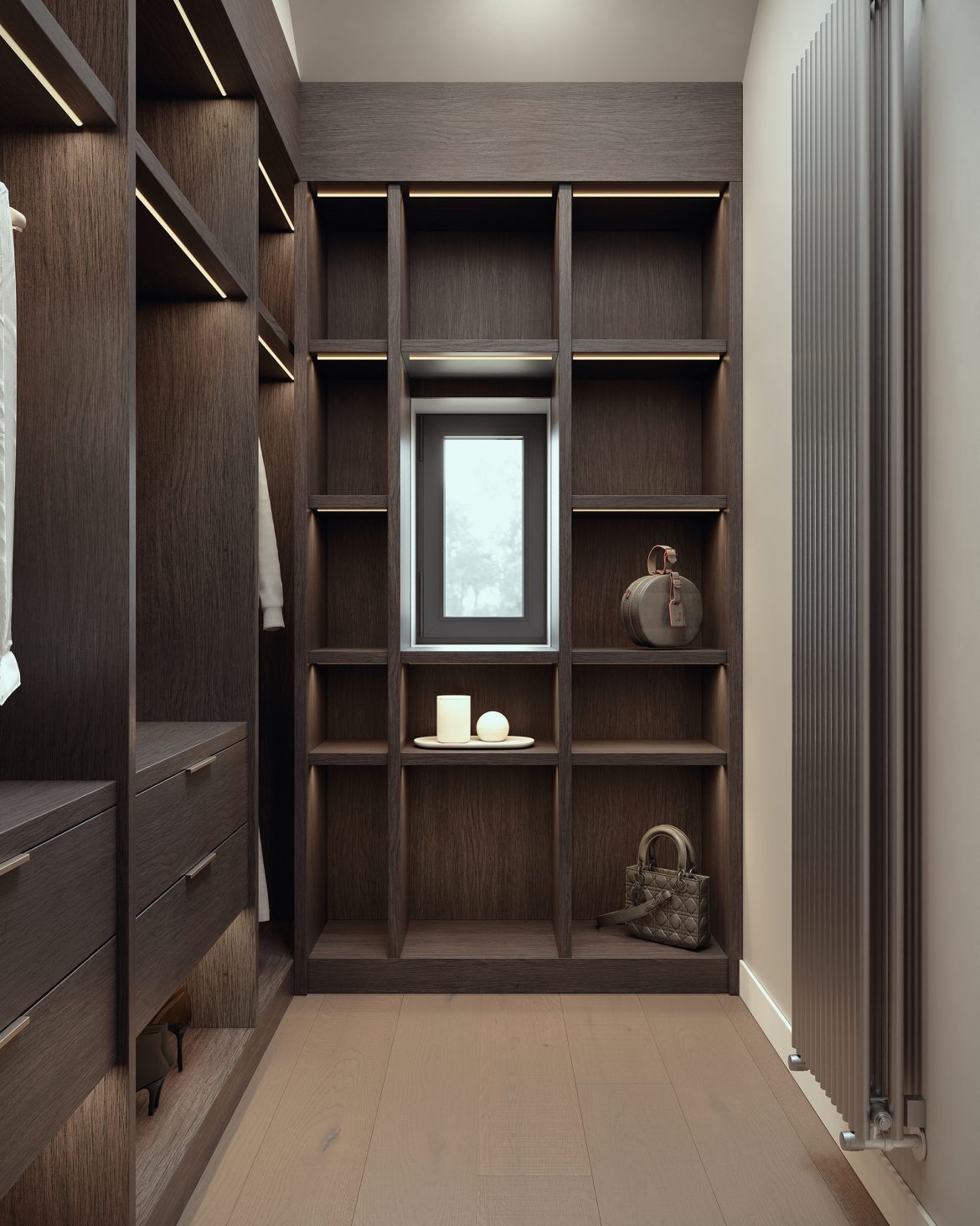 CIH 14 dressing camera dressing mobilier dressing mdf furnir burley oak sertare blum legrabox led casa iasi hlincea yulmob
