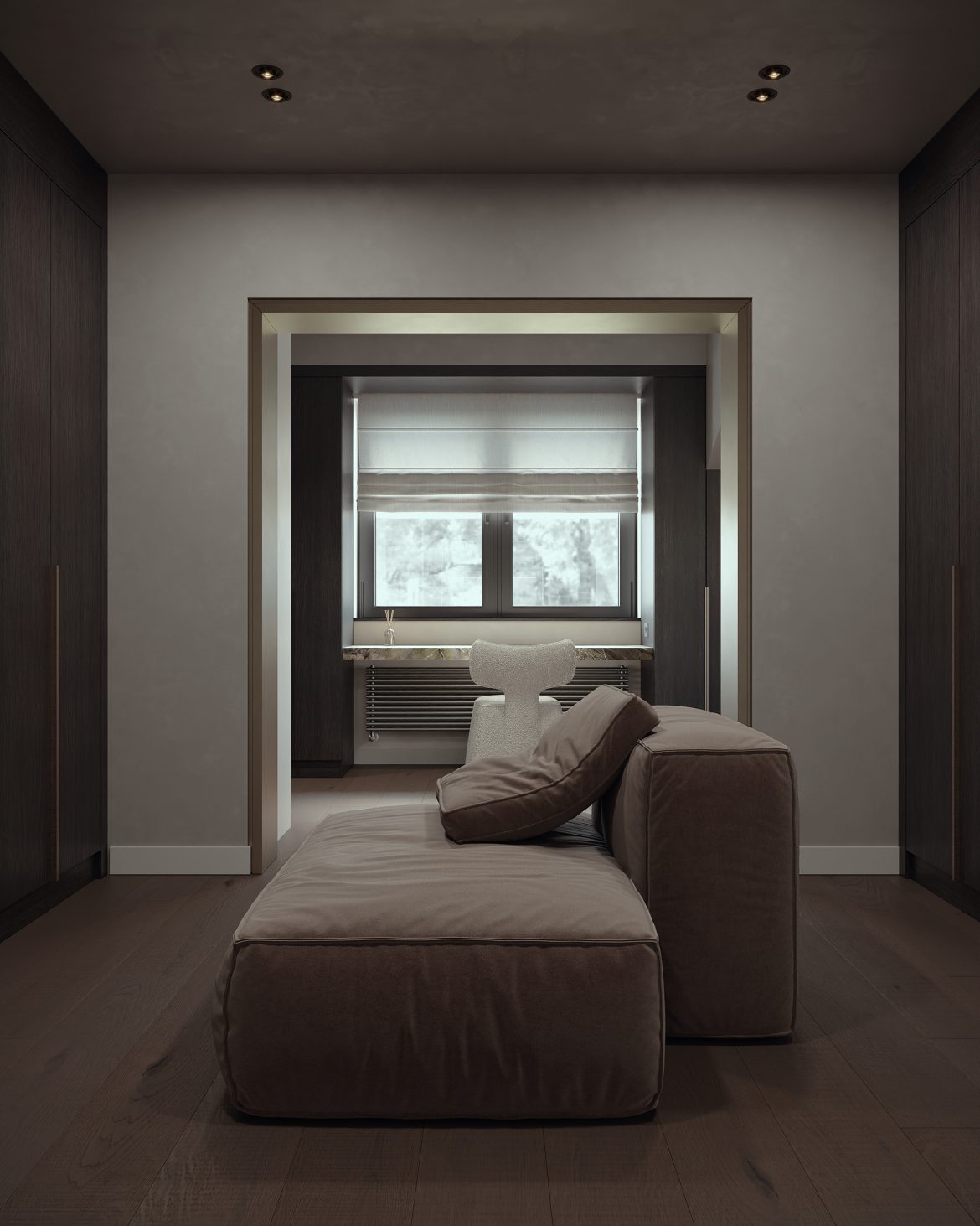 CIH 15 dressing walk in matrimonial mobilier dressing lux mdf furnir burley oak accesorii blum yulmob