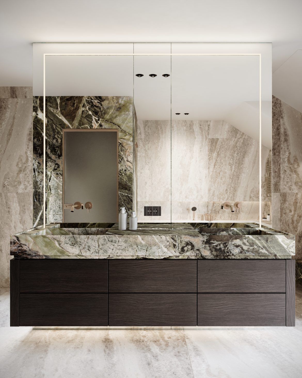 CIH 17 baie matrimoniala corp lavoar mdf furnir burley oak design baie lux yulmob