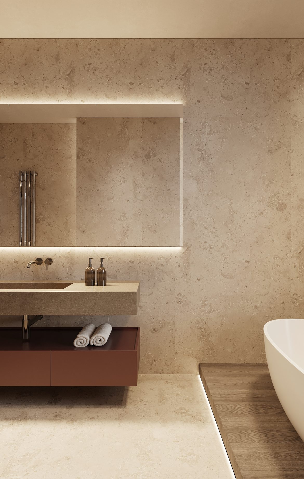 CIPI 02 baie copil mobilier baie modern mdf vopsit polite lemn yulmob