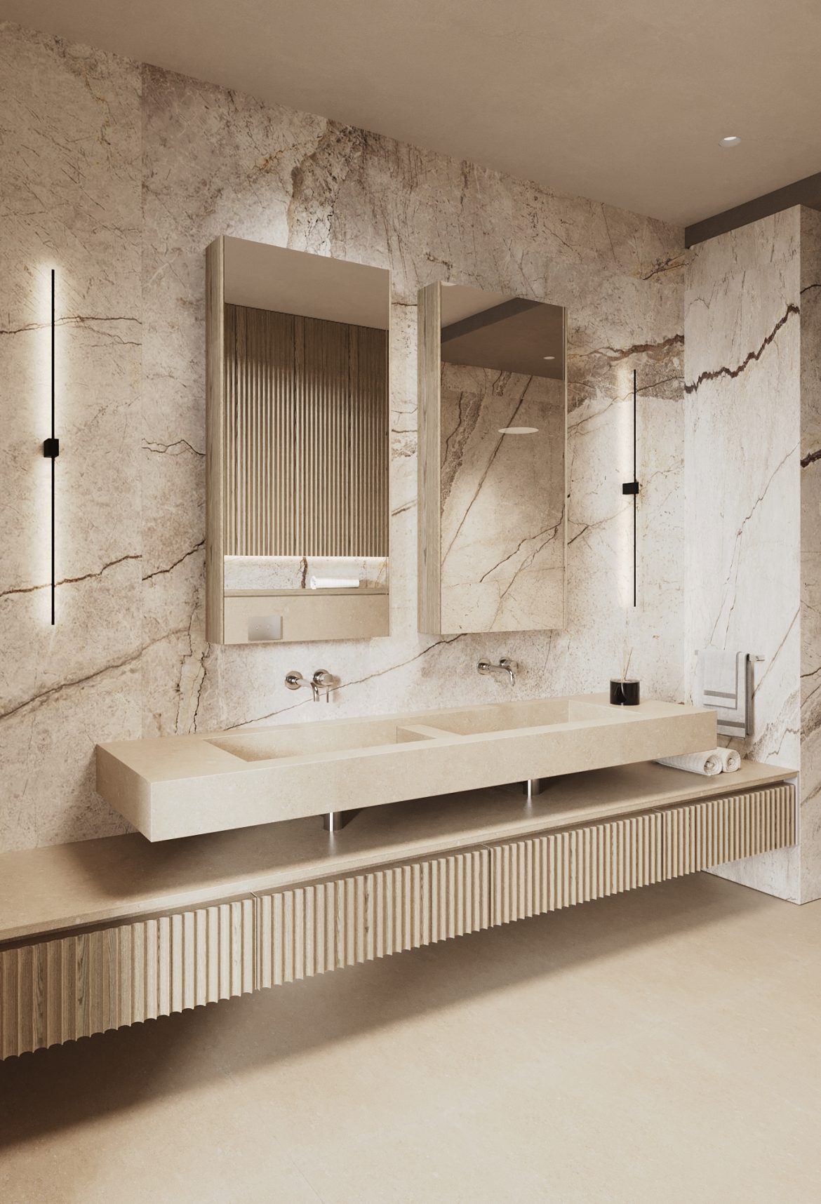 CIPI 03 baie matrimoniala corp lavoar mdf vopsit mobilier baie la comanda yulmob