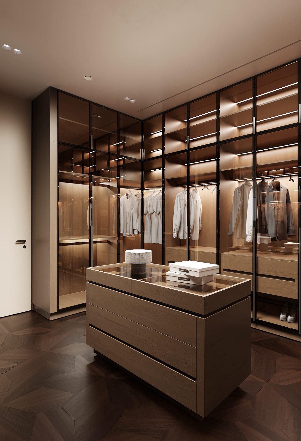 CIPI 08 dormitor matrimonial mobilier la comanda stejar masiv dressing walk in oglinzi monkito yulmob