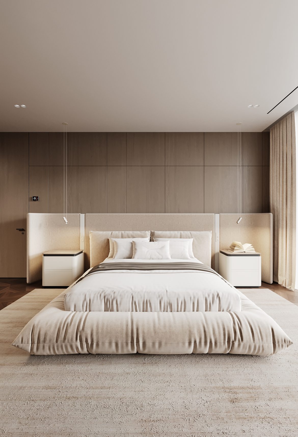 CIPI 08 dormitor matrimonial mobilier lux stejar masiv dressing walk in casa iasi yulmob