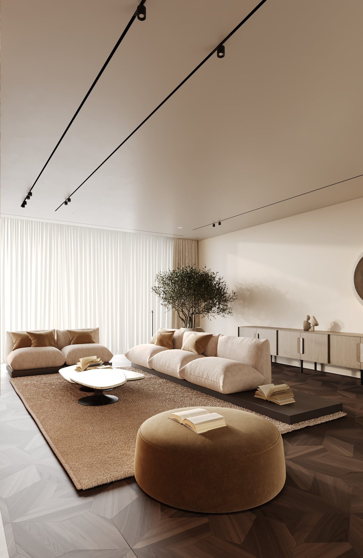 CIPI 09 living open space bucatarie led ambiental mobilier lux design modern yulmob