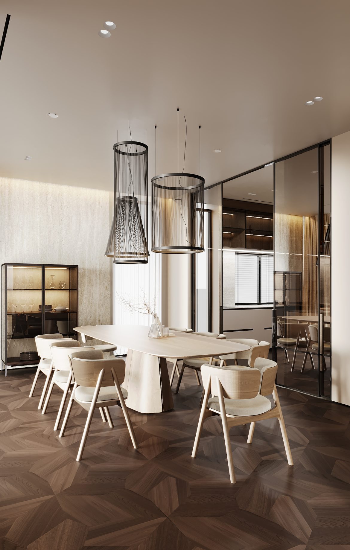 CIPI 09 living open space bucatarie mdf furnir stejar manere viefe design modern yulmob