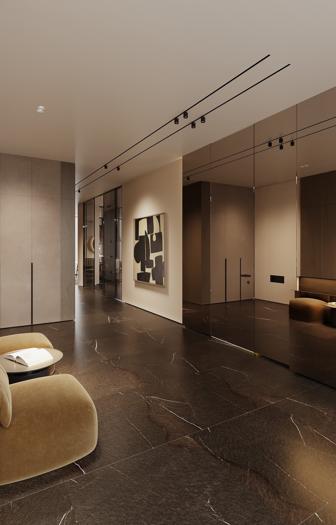 CIPI 09 living open space bucatarie semineu mobilier lux design modern casa iasi yulmob